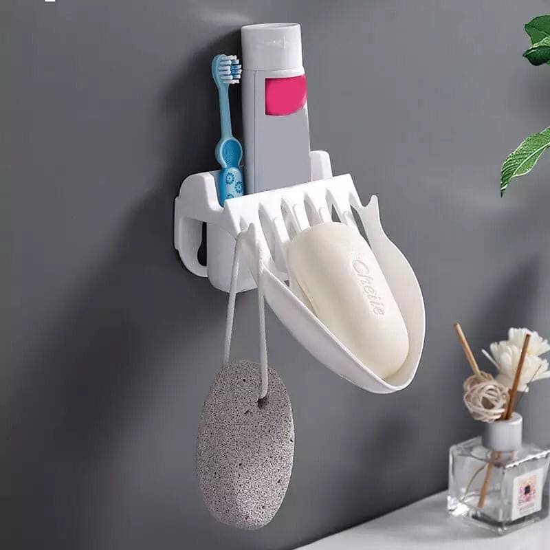 Creative Soap Rack, Wall Hanging Simple Drain Soap Rack, Toothpaste And Brush Holder, Wash Basin Organizer Creative Soap Rack, Wall Hanging Simple Drain Soap Rack, Toothpaste And Brush Holder, Wash Basin Organizer